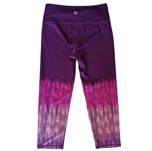 Athleta Chaturanga Cropped Leggings In Fuchsia/Pink - Sz S - Picture 3 of 7